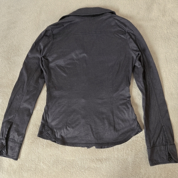 Diesel Women’s Black Long Sleeve Button Up Shirt Size M Slim Fit Casual - Picture 11 of 11